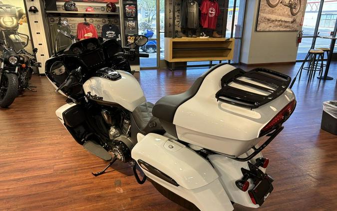 2025 Indian Motorcycle® Pursuit® Dark Horse® Ghost White Metallic with Black Vivid