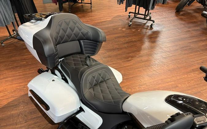 2025 Indian Motorcycle® Pursuit® Dark Horse® Ghost White Metallic with Black Vivid