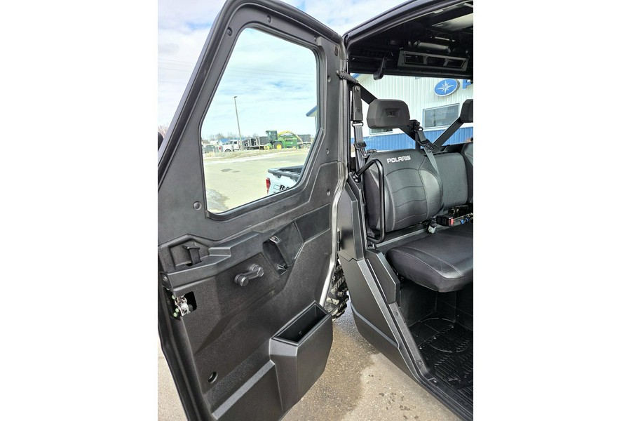 2022 Polaris RANGER XP 1000 Premium Ghost White Metallic+Full Cab+Heat!!