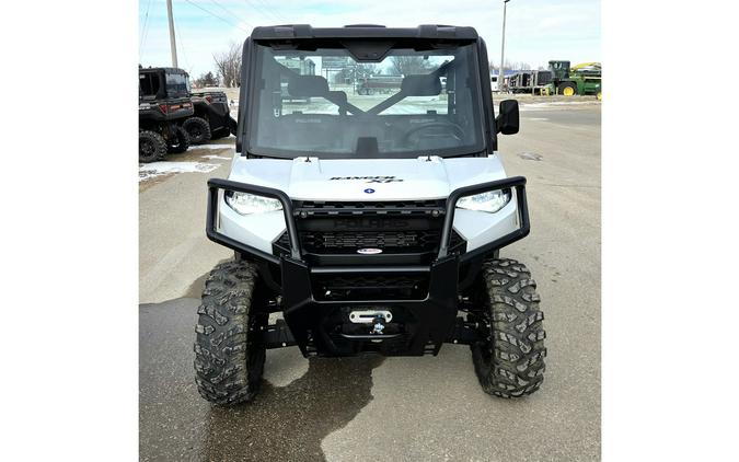 2022 Polaris RANGER XP 1000 Premium Ghost White Metallic+Full Cab+Heat!!