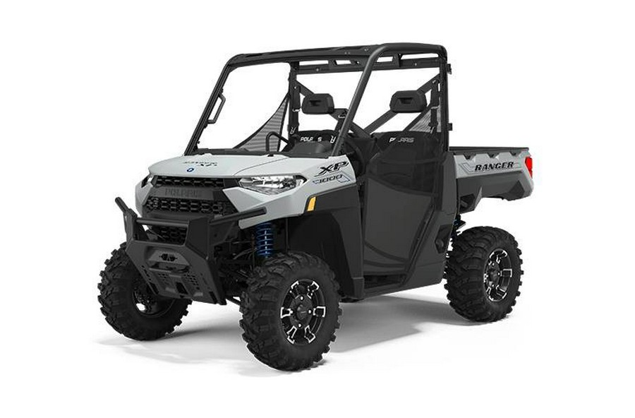 2022 Polaris RANGER XP 1000 Premium Ghost White Metallic+Full Cab+Heat!!