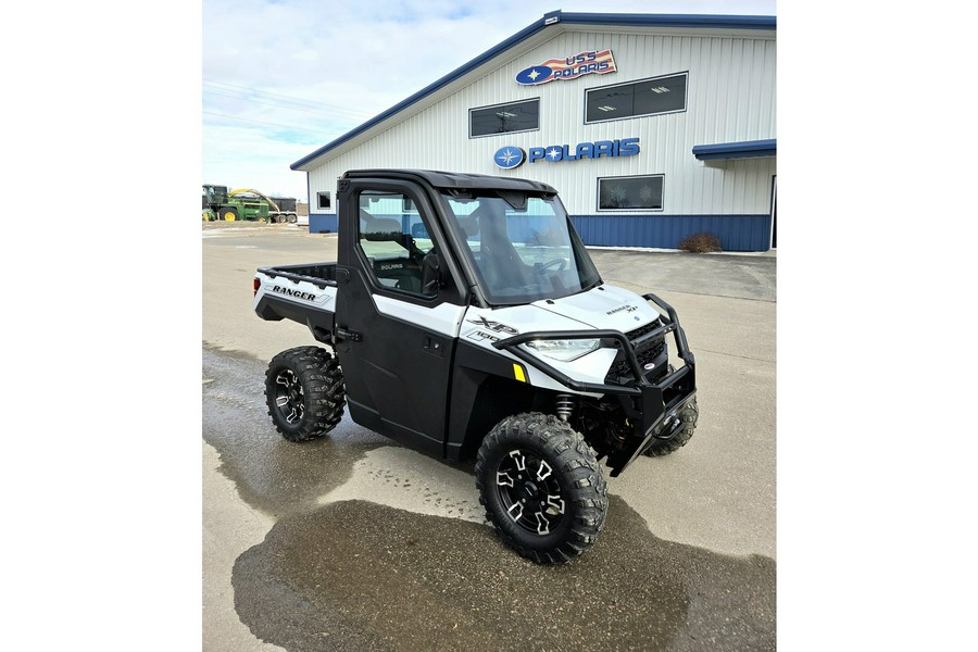 2022 Polaris RANGER XP 1000 Premium Ghost White Metallic+Full Cab+Heat!!