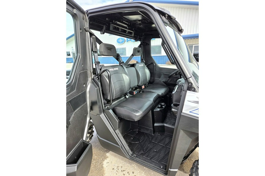 2022 Polaris RANGER XP 1000 Premium Ghost White Metallic+Full Cab+Heat!!