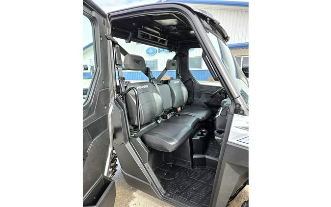 2022 Polaris RANGER XP 1000 Premium Ghost White Metallic+Full Cab+Heat!!