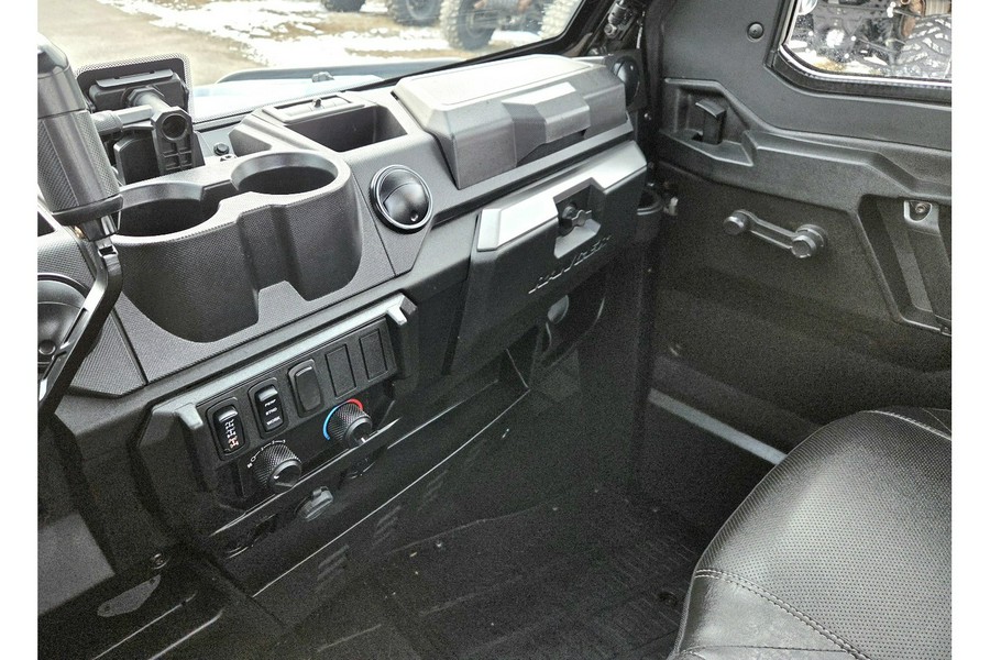 2022 Polaris RANGER XP 1000 Premium Ghost White Metallic+Full Cab+Heat!!