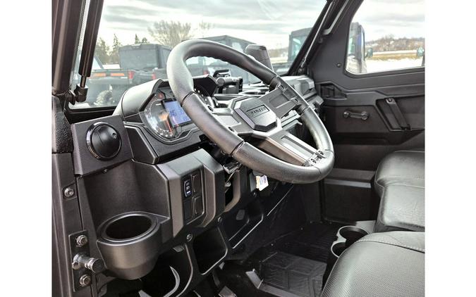 2022 Polaris RANGER XP 1000 Premium Ghost White Metallic+Full Cab+Heat!!