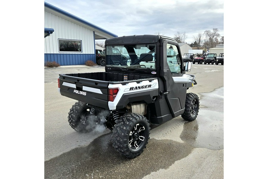 2022 Polaris RANGER XP 1000 Premium Ghost White Metallic+Full Cab+Heat!!