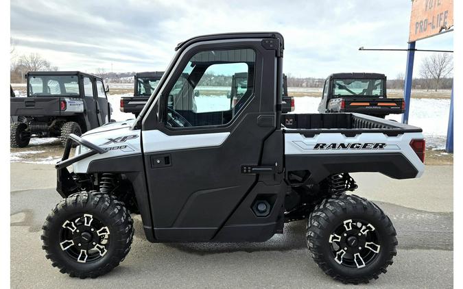 2022 Polaris RANGER XP 1000 Premium Ghost White Metallic+Full Cab+Heat!!