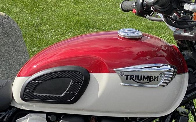 2024 Triumph Bonneville T100 Carnival Red/Fusion White