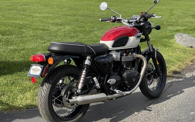 2024 Triumph Bonneville T100 Carnival Red/Fusion White