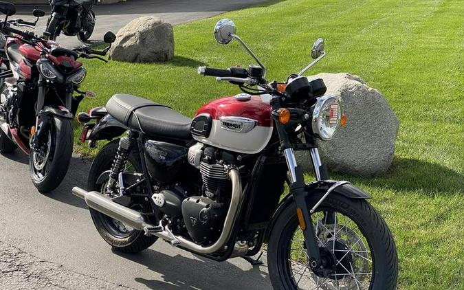 2024 Triumph Bonneville T100 Carnival Red/Fusion White