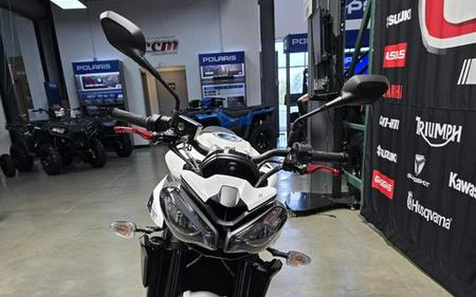 2024 Triumph Street Triple 765 R Crystal White