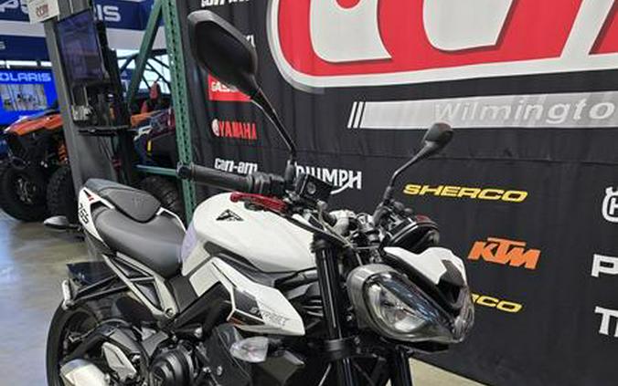 2024 Triumph Street Triple 765 R Crystal White