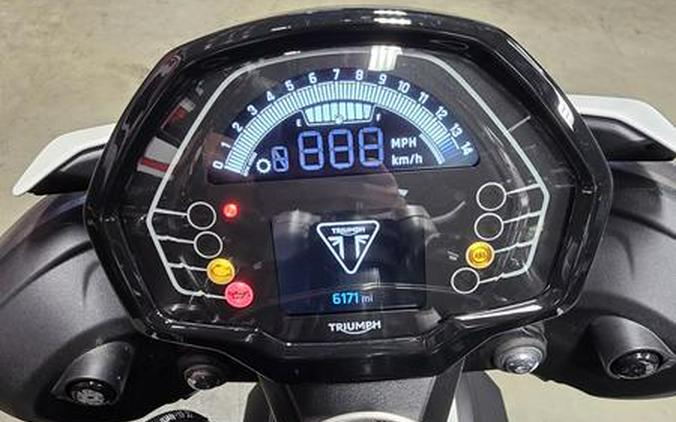 2024 Triumph Street Triple 765 R Crystal White