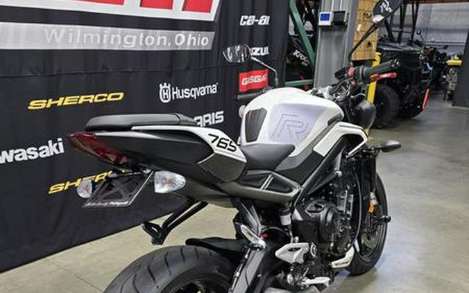 2024 Triumph Street Triple 765 R Crystal White