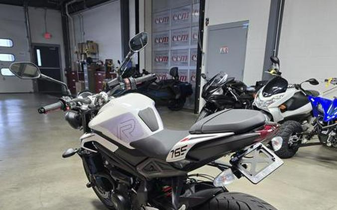 2024 Triumph Street Triple 765 R Crystal White
