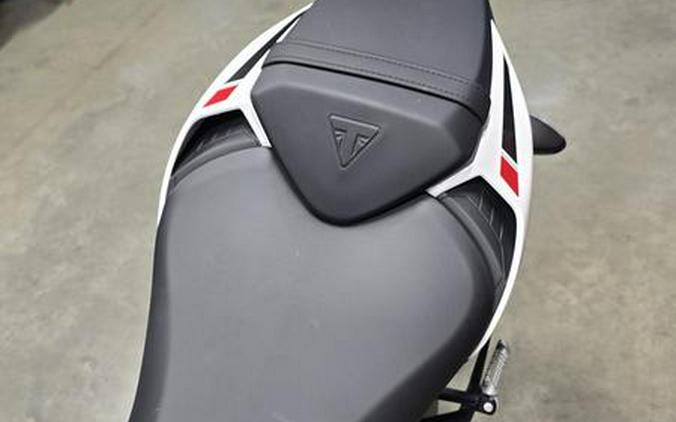 2024 Triumph Street Triple 765 R Crystal White