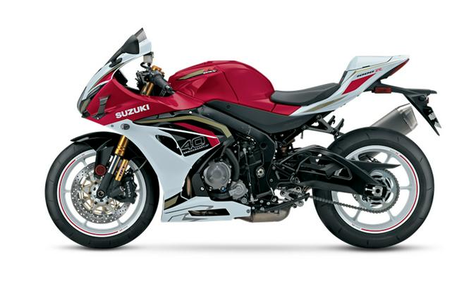 2027 Suzuki GSX-R1000RS 40th Anniversary Edition Candy Daring Red / Pearl Tech White