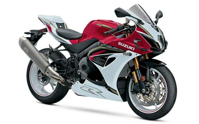 2027 Suzuki GSX-R1000RS 40th Anniversary Edition Candy Daring Red / Pearl Tech White