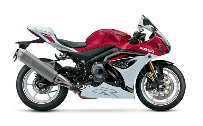 2027 Suzuki GSX-R1000RS 40th Anniversary Edition Candy Daring Red / Pearl Tech White