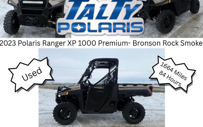 2023 Polaris RANGER XP 1000 Premium Bronson Rock Smoke