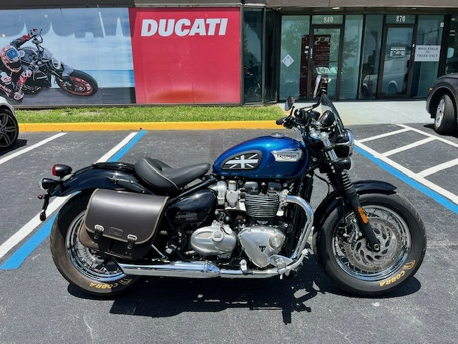 2020 Triumph Bonneville Speedmaster Cobalt BlueJet Black