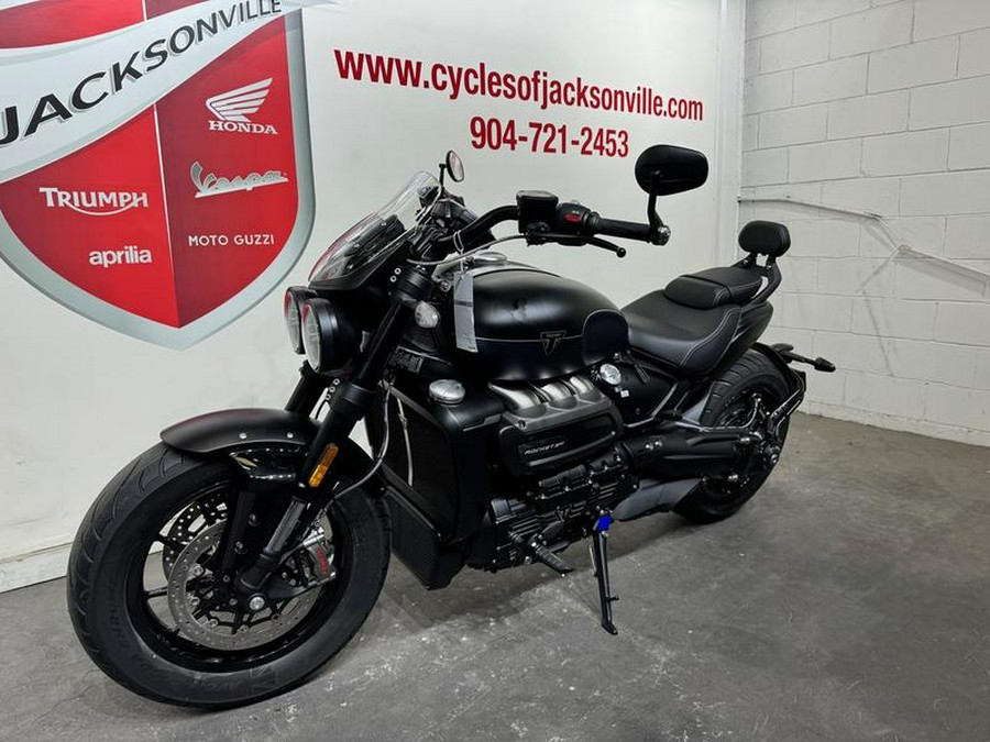 2025 Triumph Rocket 3 Storm GT Matte Sapphire Black and Satin Pacific Blue