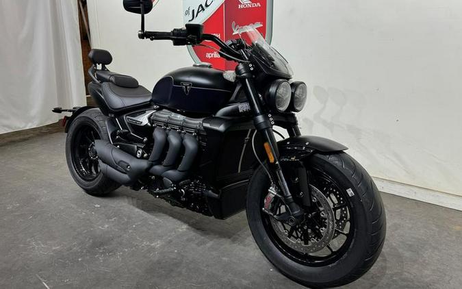 2025 Triumph Rocket 3 Storm GT Matte Sapphire Black and Satin Pacific Blue