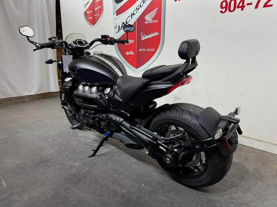 2025 Triumph Rocket 3 Storm GT Matte Sapphire Black and Satin Pacific Blue