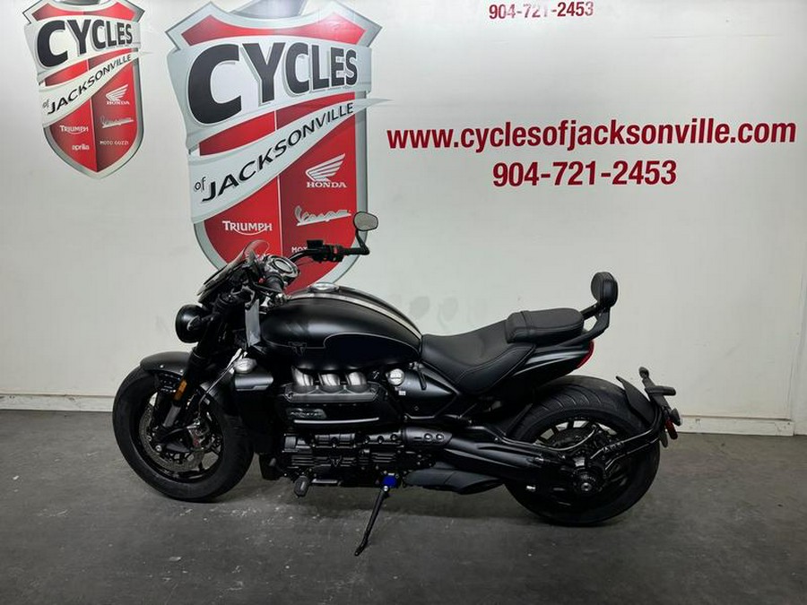 2025 Triumph Rocket 3 Storm GT Matte Sapphire Black and Satin Pacific Blue