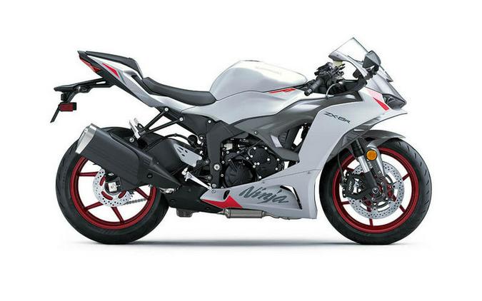 2024 Kawasaki Ninja® ZX™-6R ABS Pearl Robotic White/Metallic Graphite Gray