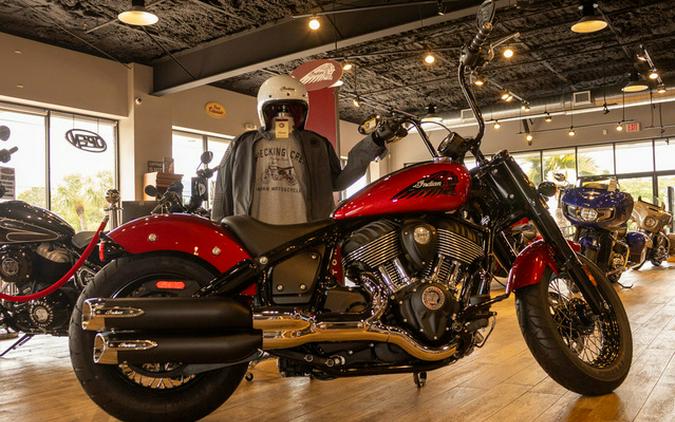 2022 Indian Chief Bobber Ruby Metallic