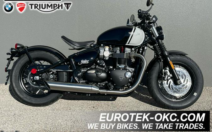 2024 Triumph Bonneville Bobber Jet Black/Ash Gray