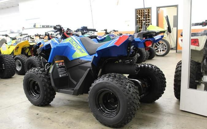 2024 Polaris® ATV-24,OUTLAW 70,BLUE/LIME 70 EFI