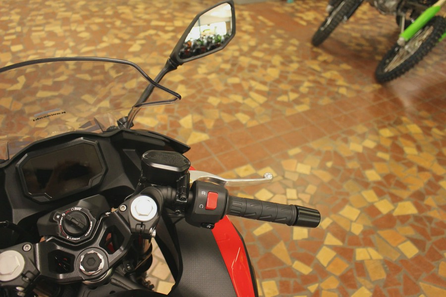 2025 Kawasaki NINJA 500 ABS Passion Red/Metallic Flat Spark Black/Metallic Matte Dark Gray - SDA71933