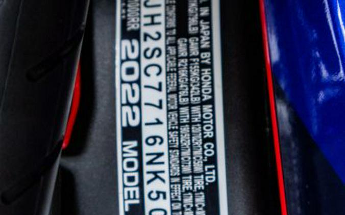 2022 Honda CBR1000RR Sportsbike