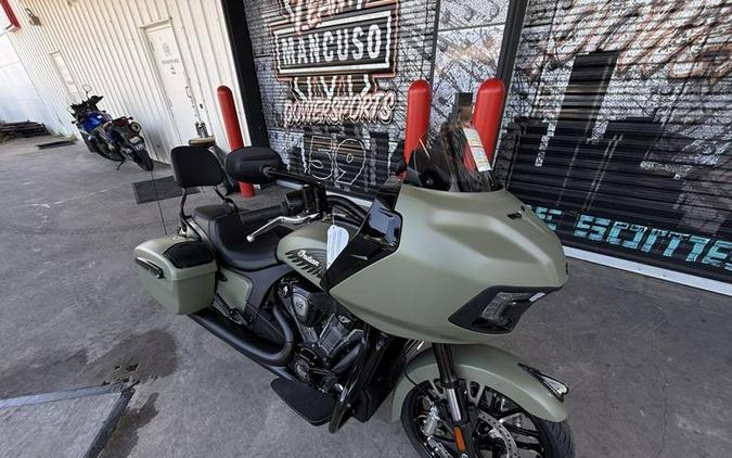 2025 Indian Motorcycle® Challenger® Dark Horse® 112 w/PowerBand Audio Moss Green Smoke