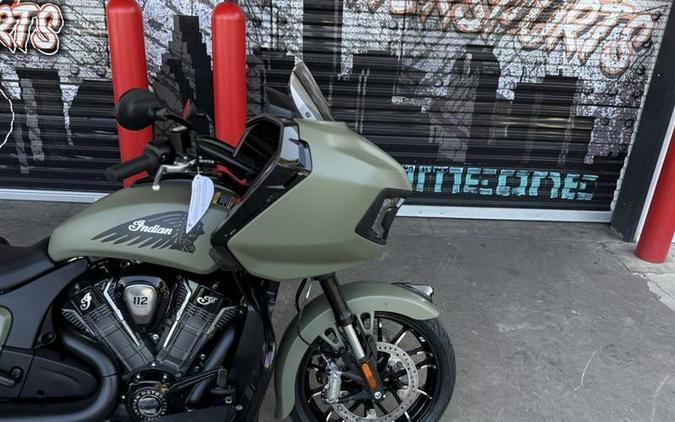 2025 Indian Motorcycle® Challenger® Dark Horse® 112 w/PowerBand Audio Moss Green Smoke