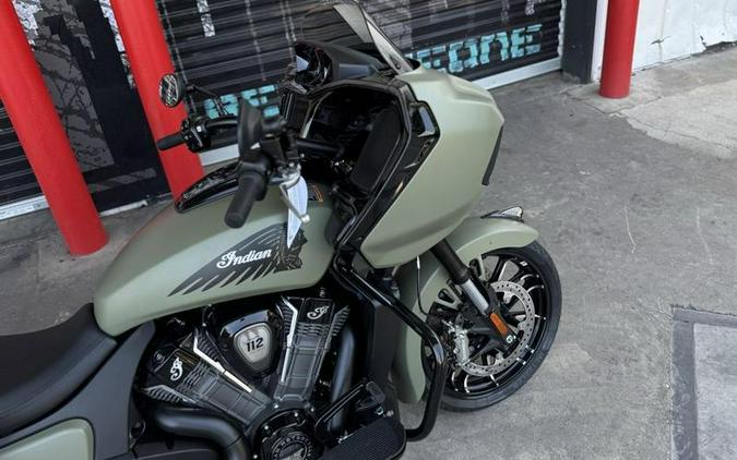 2025 Indian Motorcycle® Challenger® Dark Horse® 112 w/PowerBand Audio Moss Green Smoke