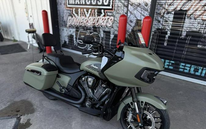 2025 Indian Motorcycle® Challenger® Dark Horse® 112 w/PowerBand Audio Moss Green Smoke