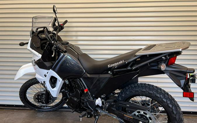 2025 Kawasaki KLR 650 S Pearl Crystal WhiteMetallic Carbon Gray