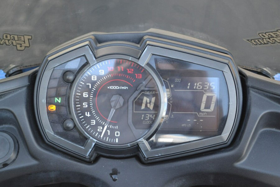 2018 Kawasaki Ninja® 650 ABS Candy Plasma Blue Ebony