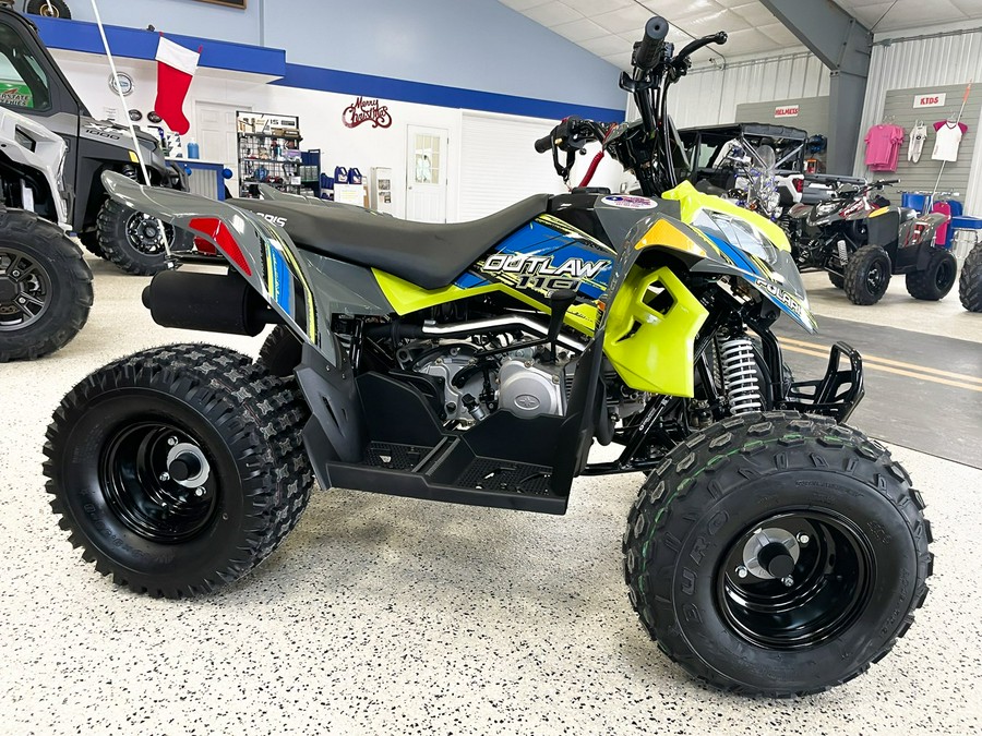 2023 Polaris Industries Outlaw 110 EFI Avalanche Gray/Lime Squeeze