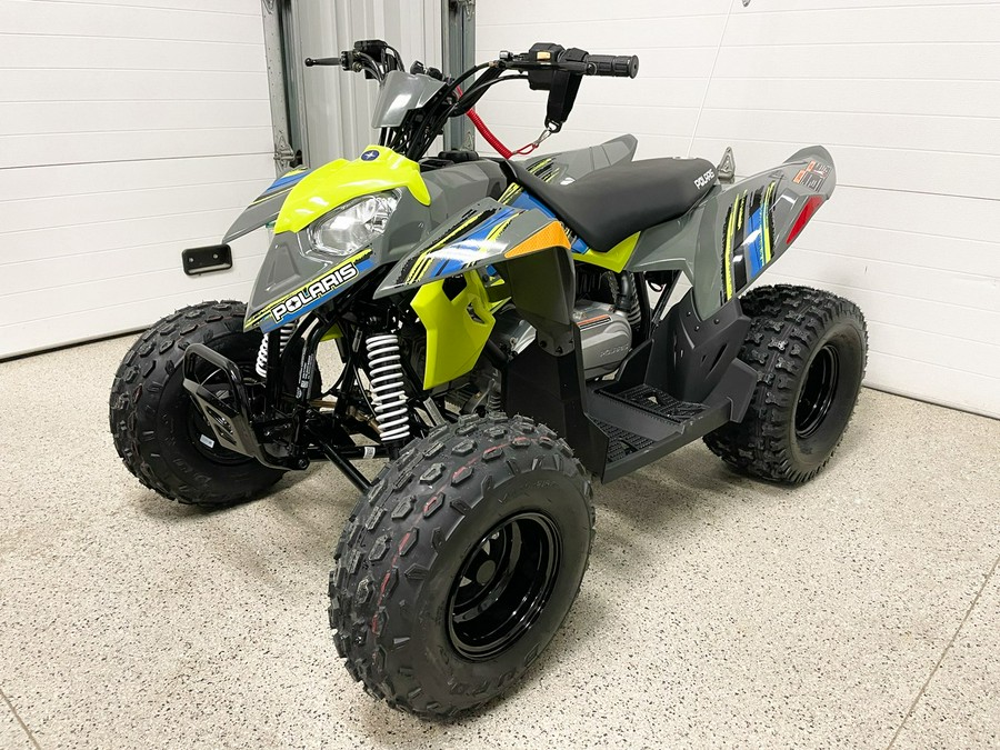 2023 Polaris Industries Outlaw 110 EFI Avalanche Gray/Lime Squeeze