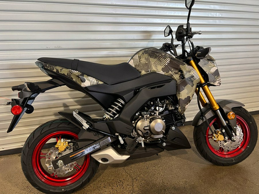 2025 Kawasaki Z125 PRO Cypher Camo Beige
