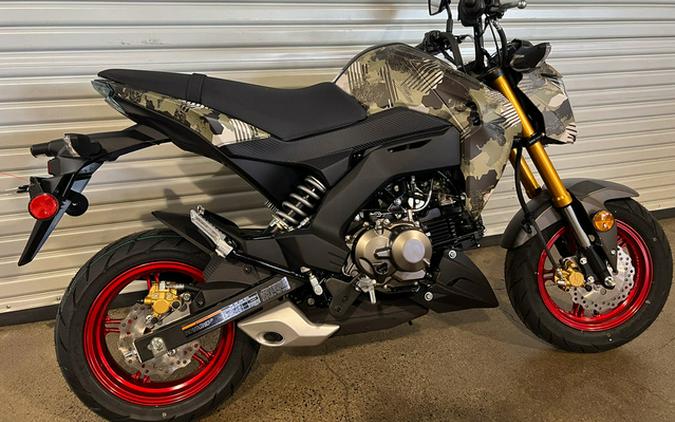 2025 Kawasaki Z125 PRO Cypher Camo Beige