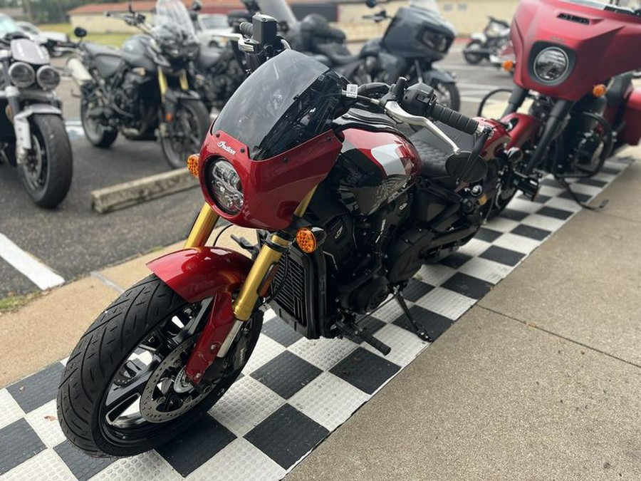 2025 Indian Motorcycle® 101 Scout® Sunset Red Metallic with Graphics