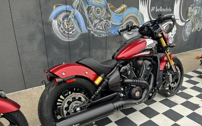 2025 Indian Motorcycle® 101 Scout® Sunset Red Metallic with Graphics