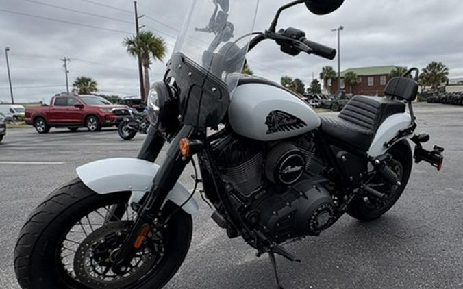 2024 Indian Chief Bobber Ghost White Metallic Smoke