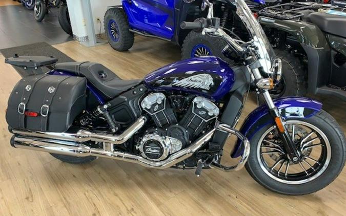 2023 Indian Motorcycle® Scout® ABS Spirit Blue Metallic/Black Metallic